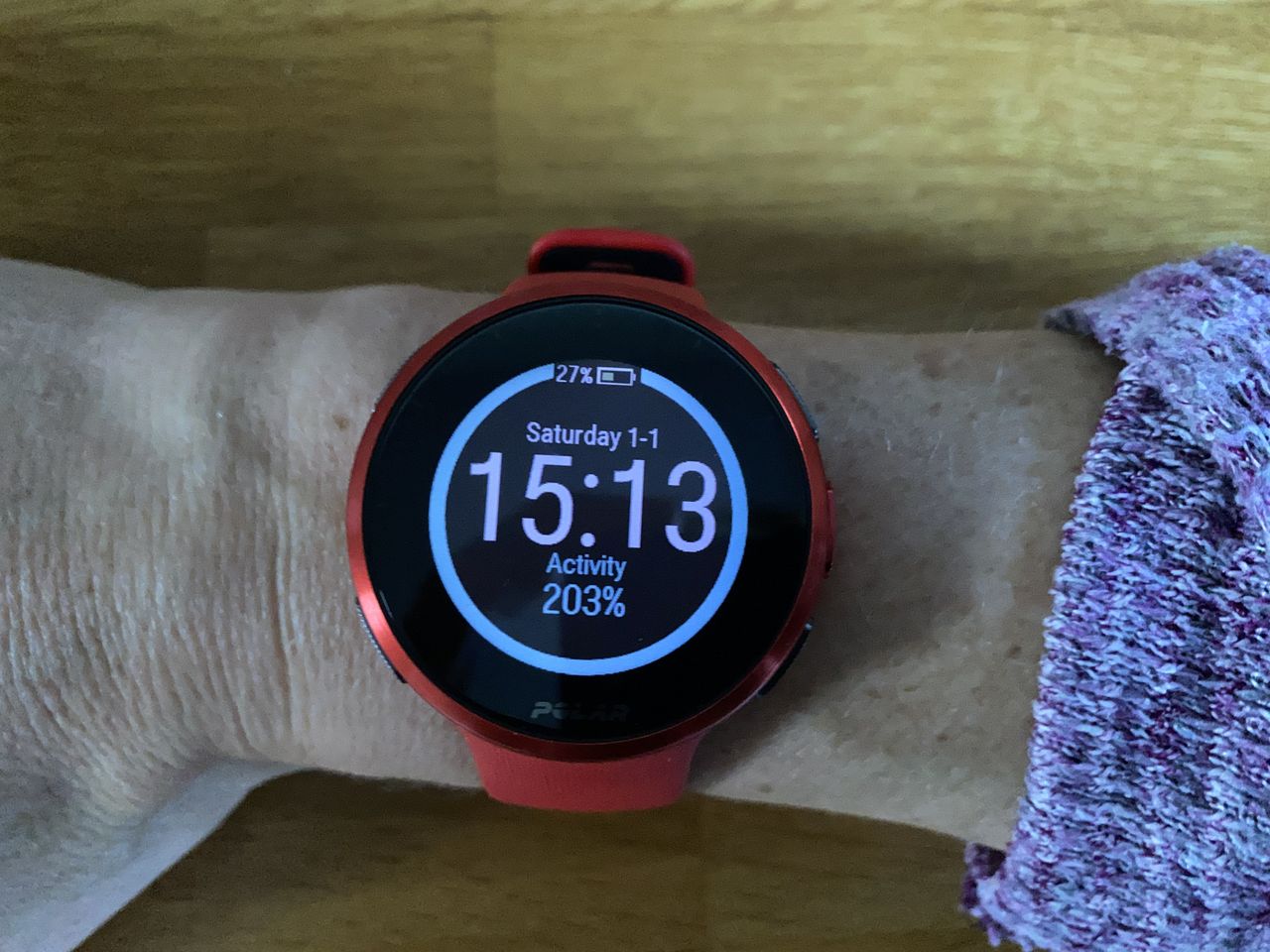 On the wrist