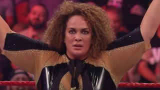 Nia Jax in the ring on Monday Night Raw