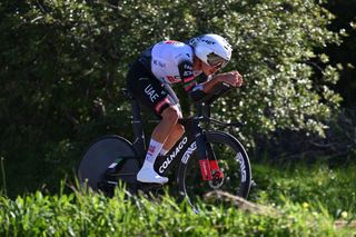 MALHAO PORTUGAL FEBRUARY 23 Ivo Oliveira of Portugal and UAE Team Emirates XRG competes during the 51st Volta ao Algarve em Bicicleta Stage 5 a 196 individual time trial stage from Salir to Malhao 477m on February 23 2025 in Malhao Portugal Photo by Tim de WaeleGetty Images