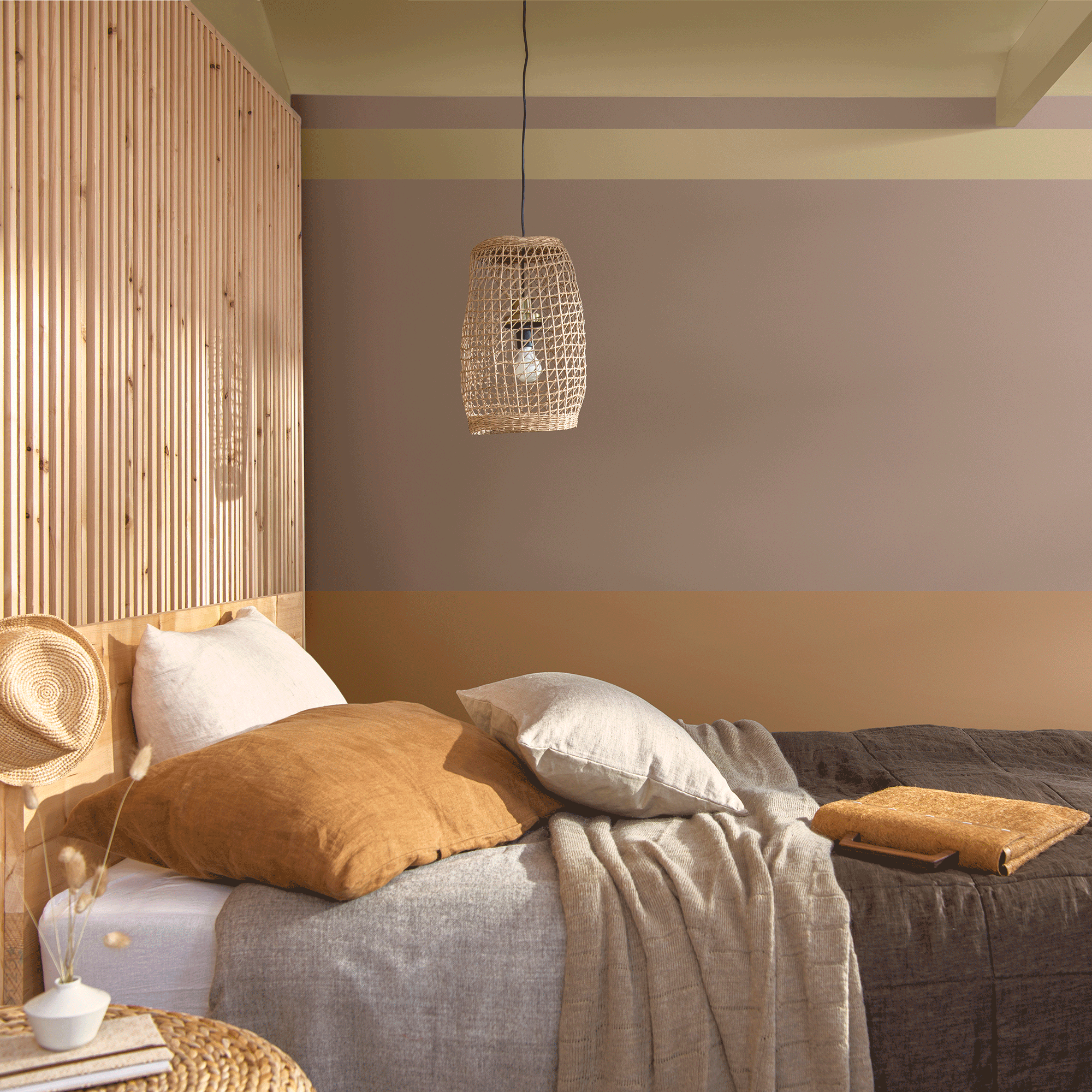 Dulux wild wonder in a bedroom