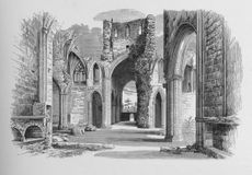 Nave and North and South Aisle at Melrose Abbey, c1880, (1897). From The Ruined Abbeys of Britain by Frederick Ross. [William Mackenzie, London, 1897] Artist Alexander Francis Lydon. (Photo by Print Collector/Getty Images)