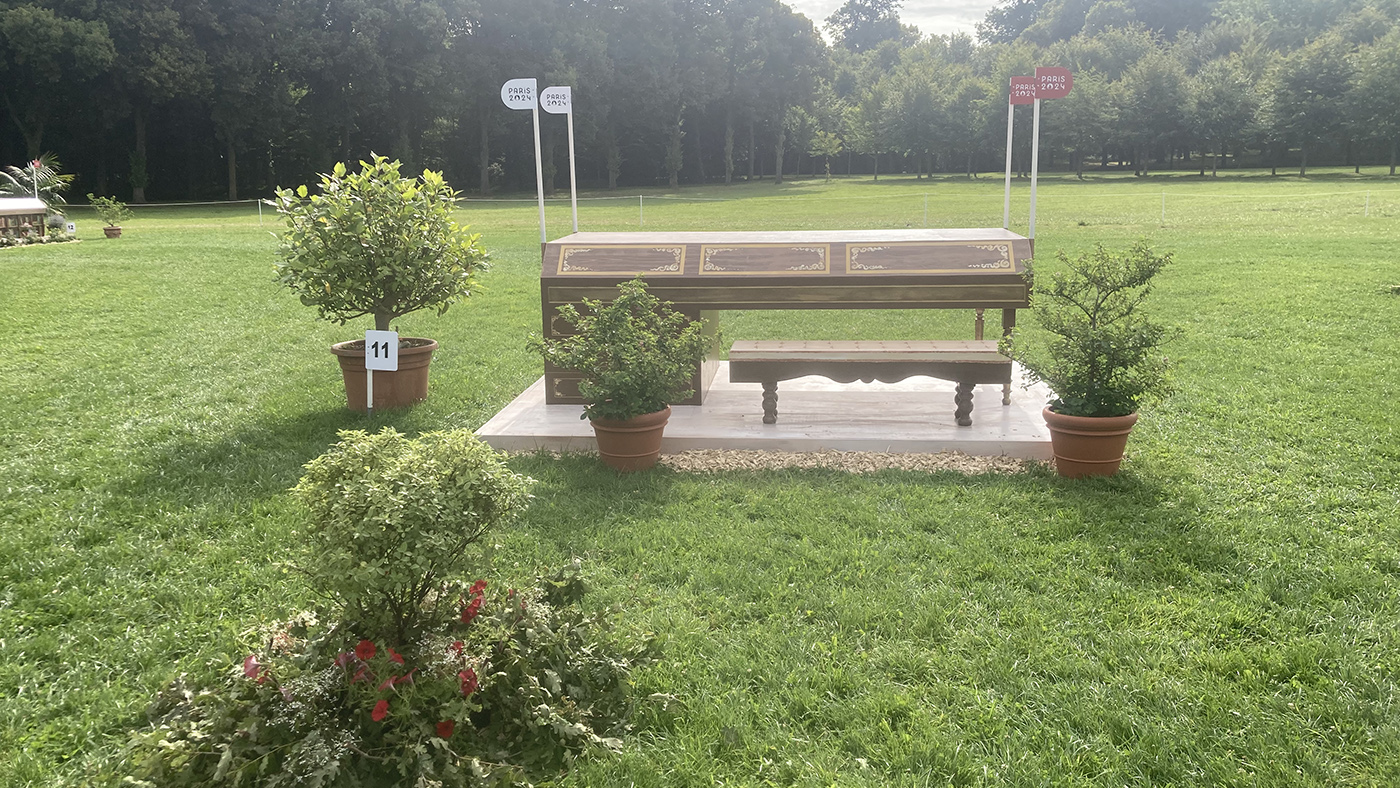Paris Olympics cross-country course: fence 11