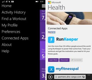 Microsoft Health RunKeeper