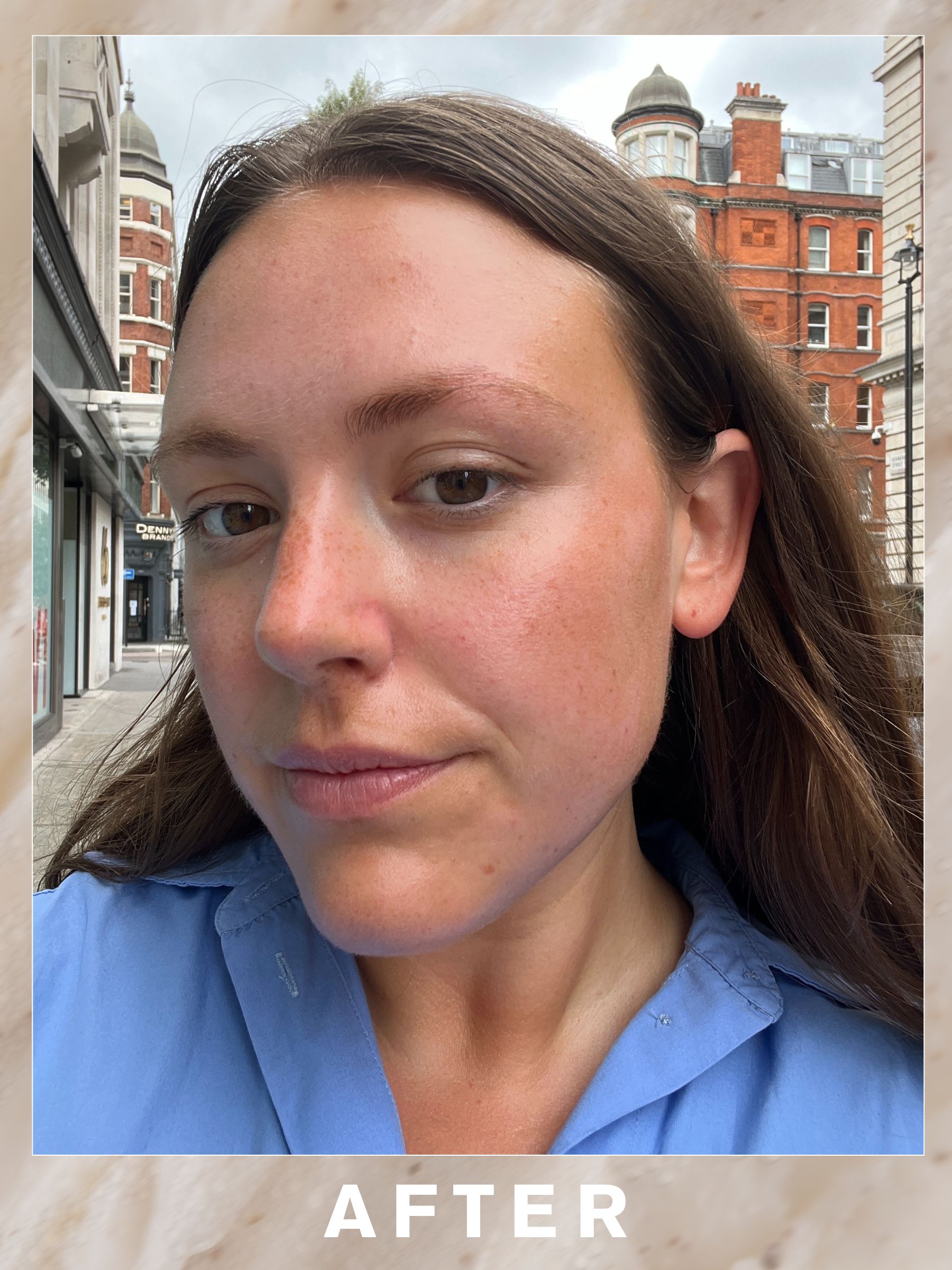 Poppy after her Sunday Riley Ice Lift Facial