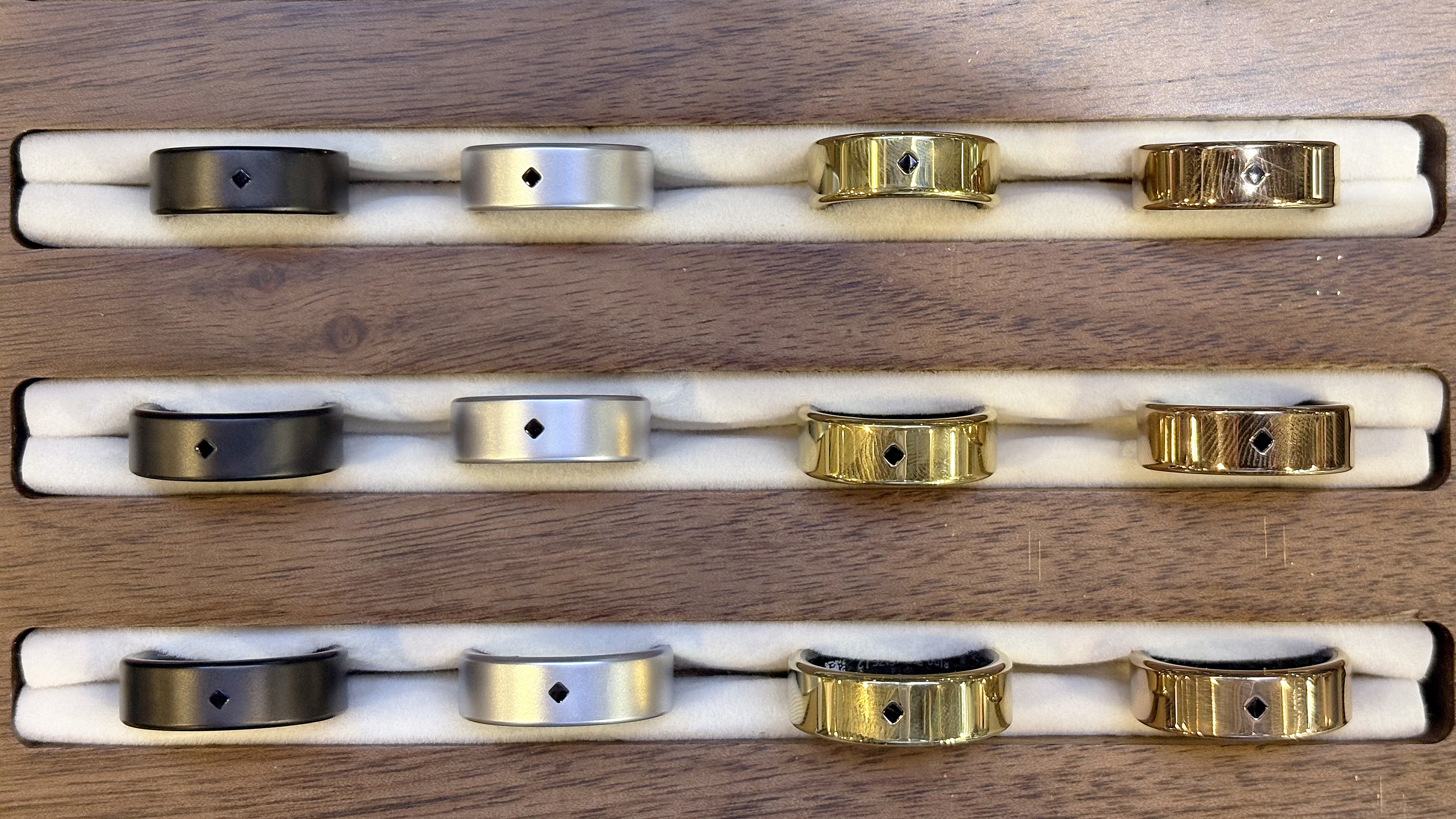 Close-up of the Aivela Ring Pro with health tracking and support for custom gesture controls at CES 2026