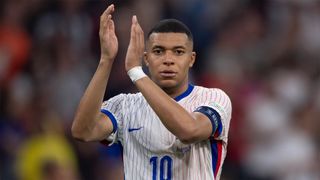 France&#039;s Kylian Mbappé applauds fans after his side&#039;s defeat to Spain in the Euro 2024 semi-final.