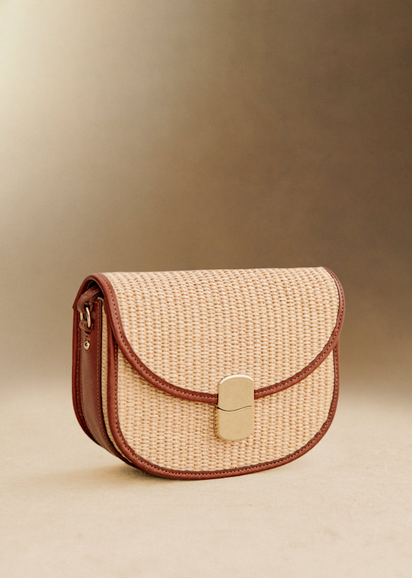Claude Bag - Sand Textile - Raffia - S&amp;eacute;zane