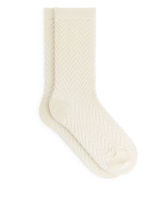 Cotton Chevron Socks