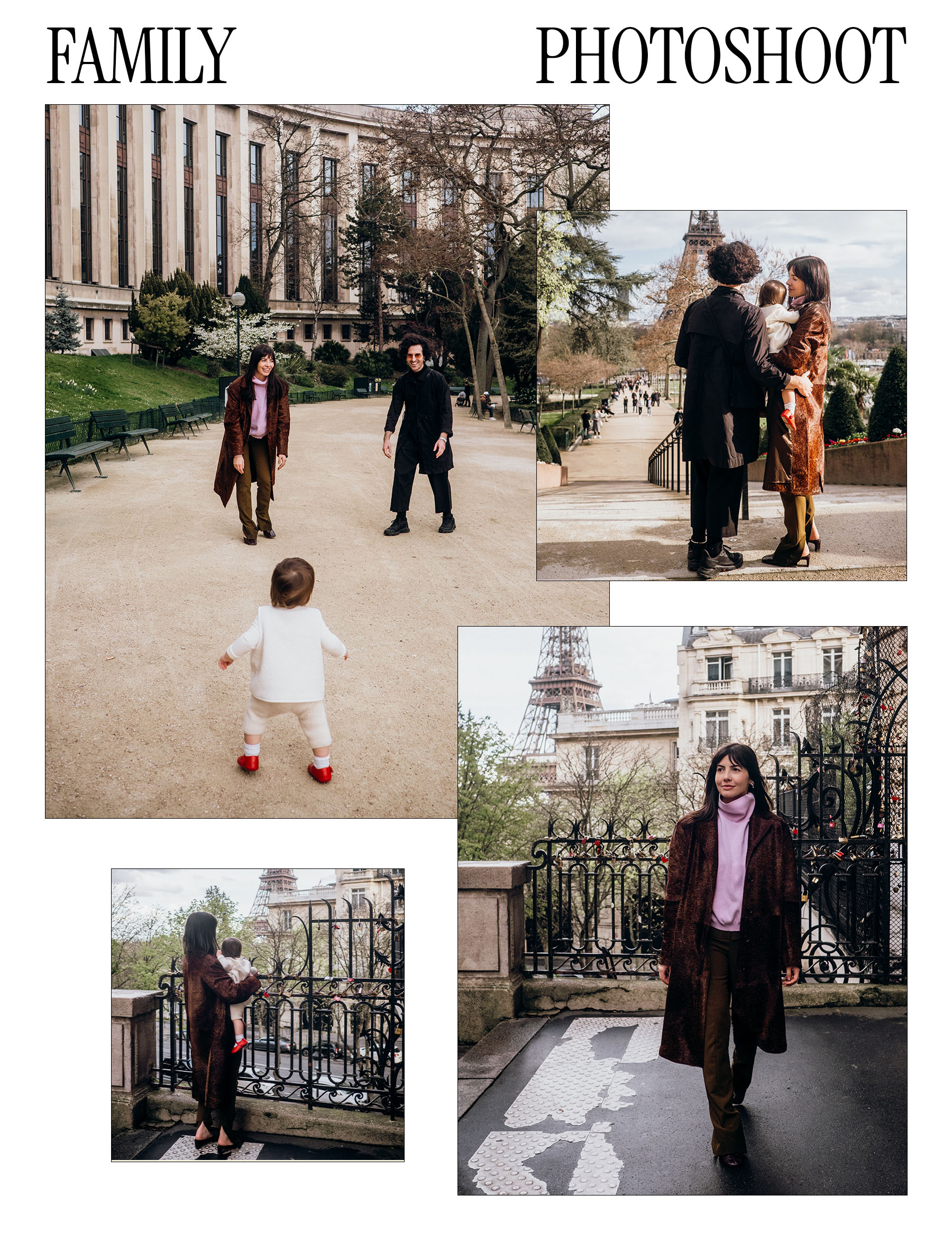Family photo shoot in Paris