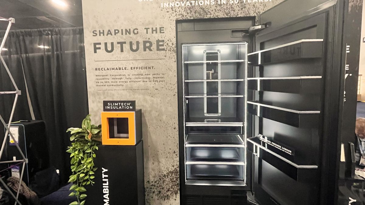 SlimTech insulation refrigerator technology being unveiled at CES 2024