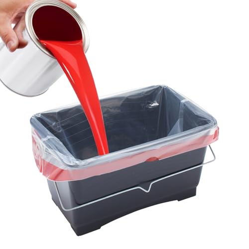 Prodec 10 Pcs 10 Litre Recycled Plastic Scuttle Liners for Quick, Mess Free, Water Free Paint Colour Changes, No Hassle Easy Clean Up, Avoids Washing Paint Down Sinks, Compatible Scuttles