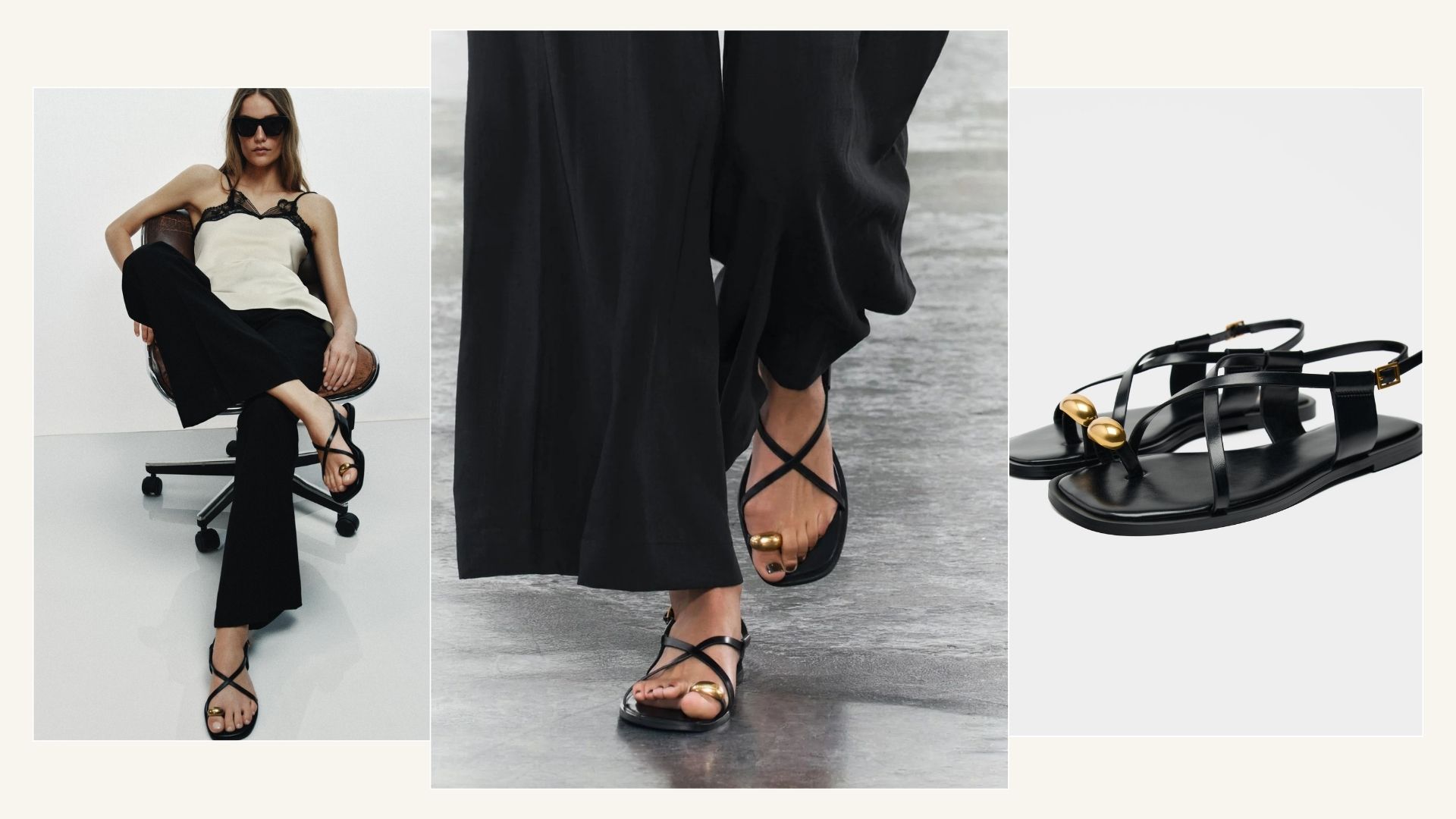 Zara toe-ring sandals