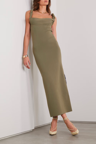 Best Summer Dresses | Jacquemus Open-Back Stretch-Knit Maxi Dress