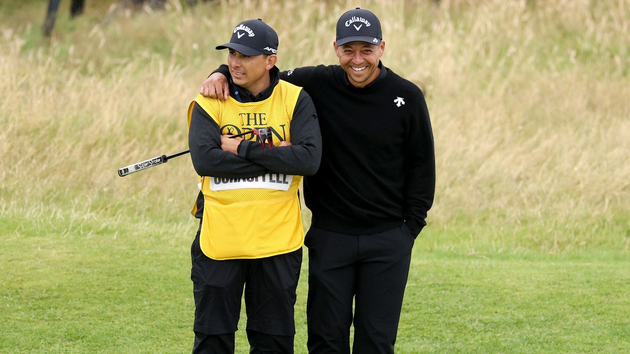 Austin Kaiser and Xander Schauffele at The Open at Royal Troon