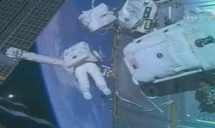 Spacewalkers Prepare Space Station for Module Move