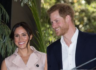 Prince Harry and Meghan Markle speak in South Africa