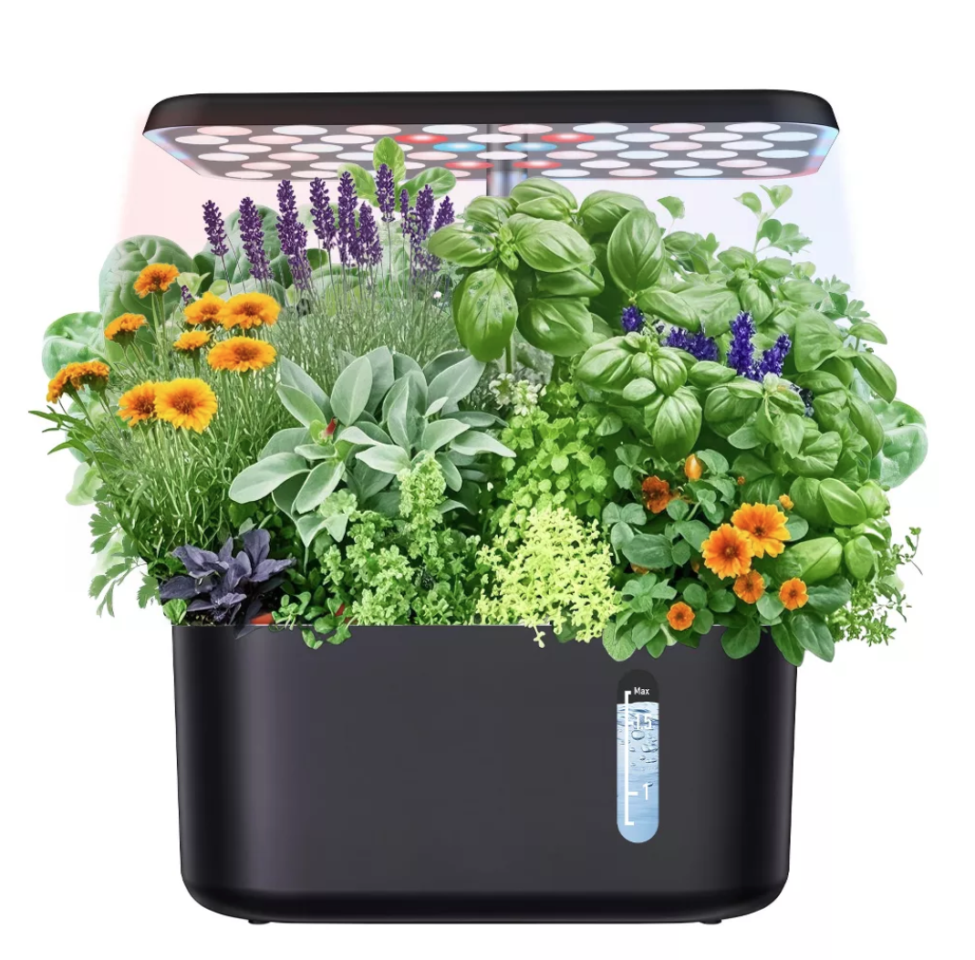 Indoor Hydroponic System with LED Grow Light