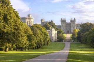 a long shot of Windsor Castle