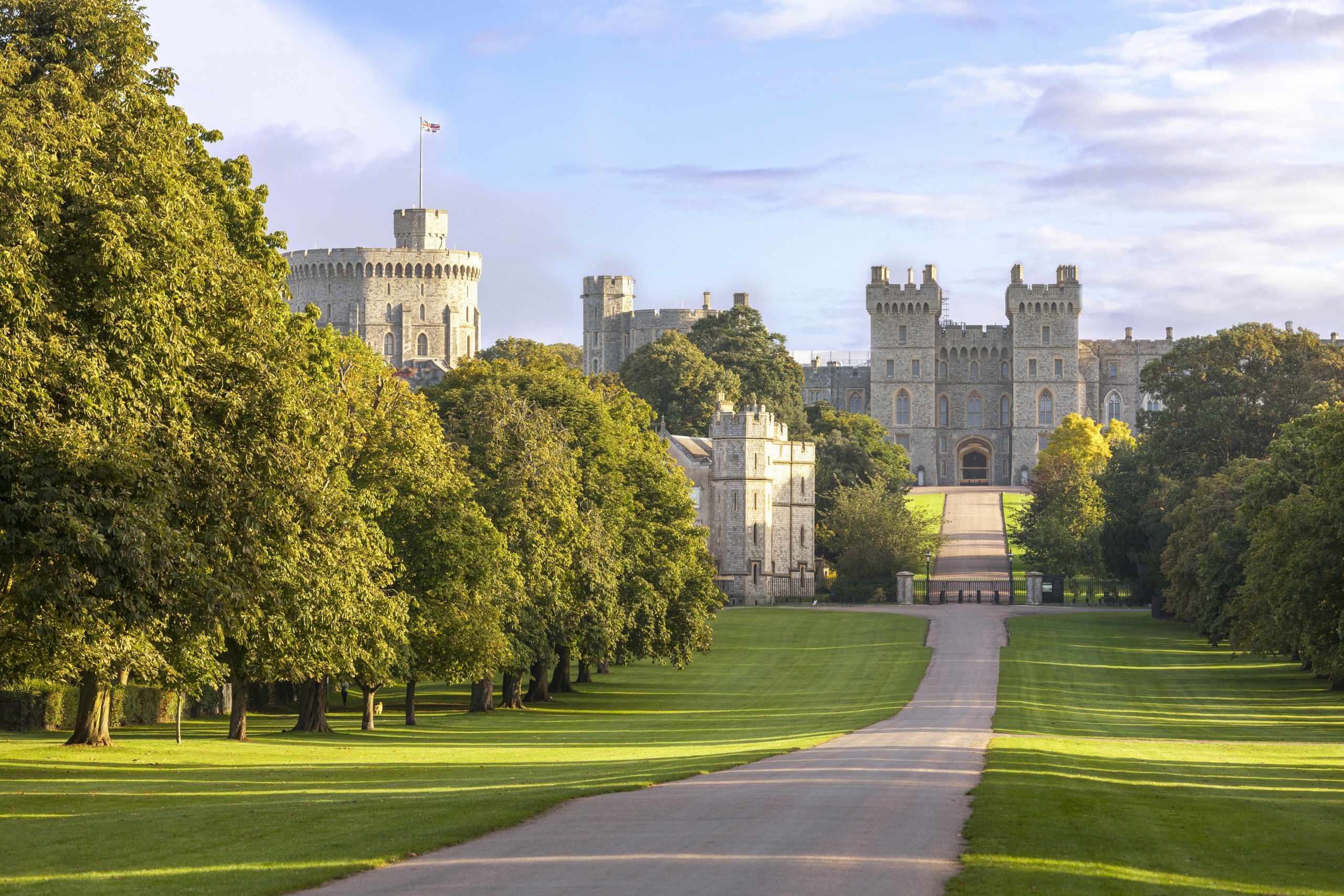 a long shot of Windsor Castle