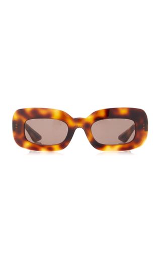 X Oliver Peoples 1966c Square-Frame Acetate Sunglasses