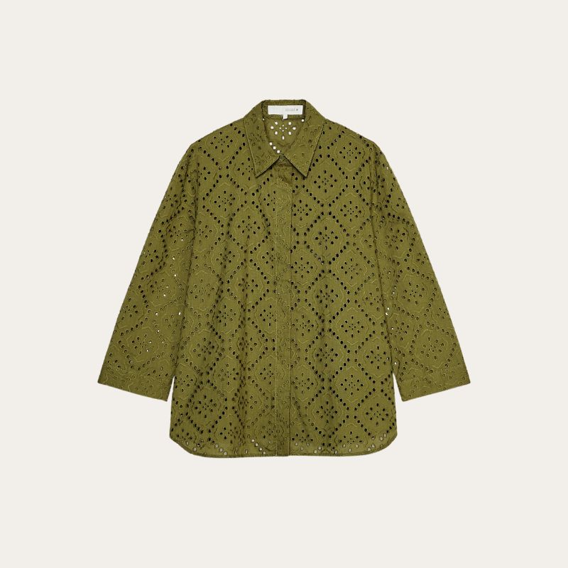Image of olive green shirt