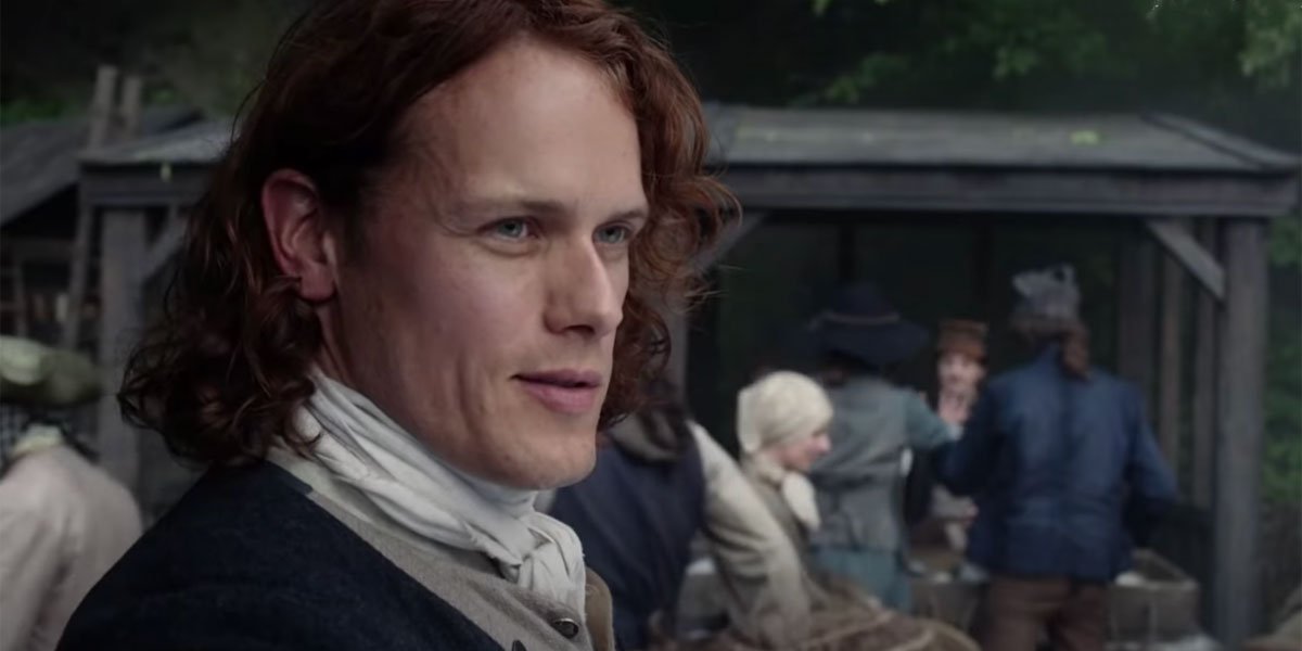 Sam Heughan&#039;s hair in Outlander Season 5 trailer