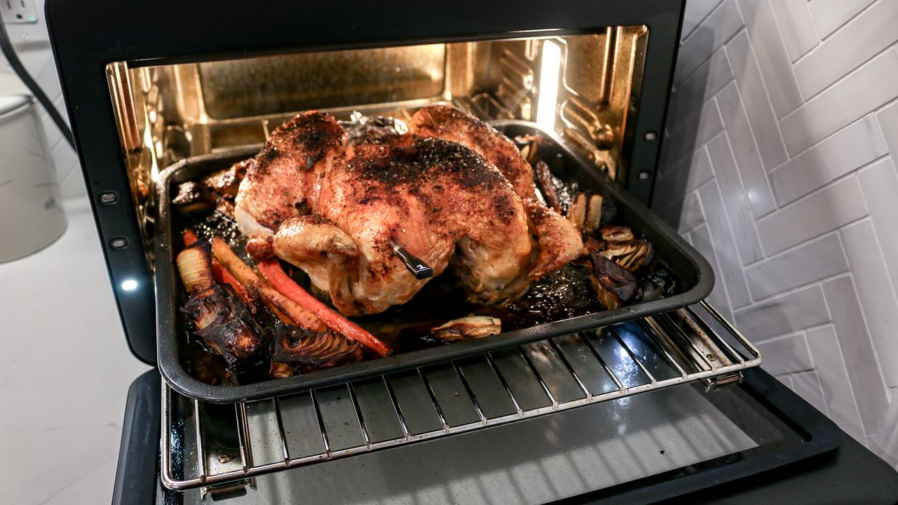 CHEF iQ MiniOven on a kitchen counter