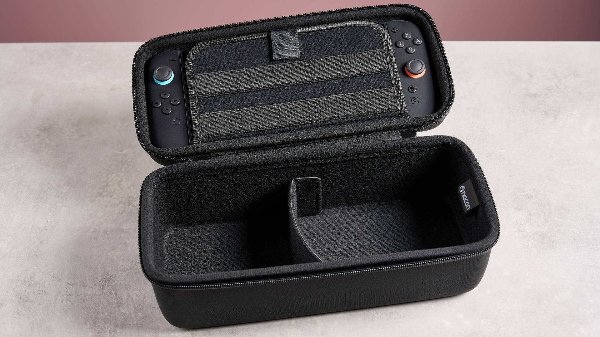 Nacon Protection Case XL for Nintendo Switch 2 open on a table