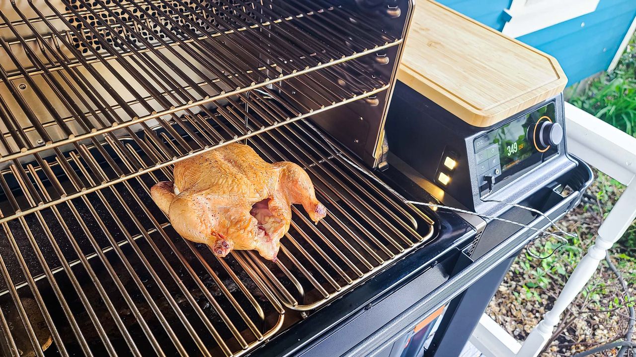 Traeger Timberline XL grilling food
