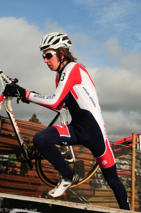 Richard Gorry (Whole Athlete) racing in fourth place