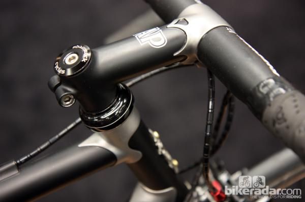 Lugged stems weren't quite as prevalent at NAHBS as in years past but they still add a nice finishing touch to lugged frames.