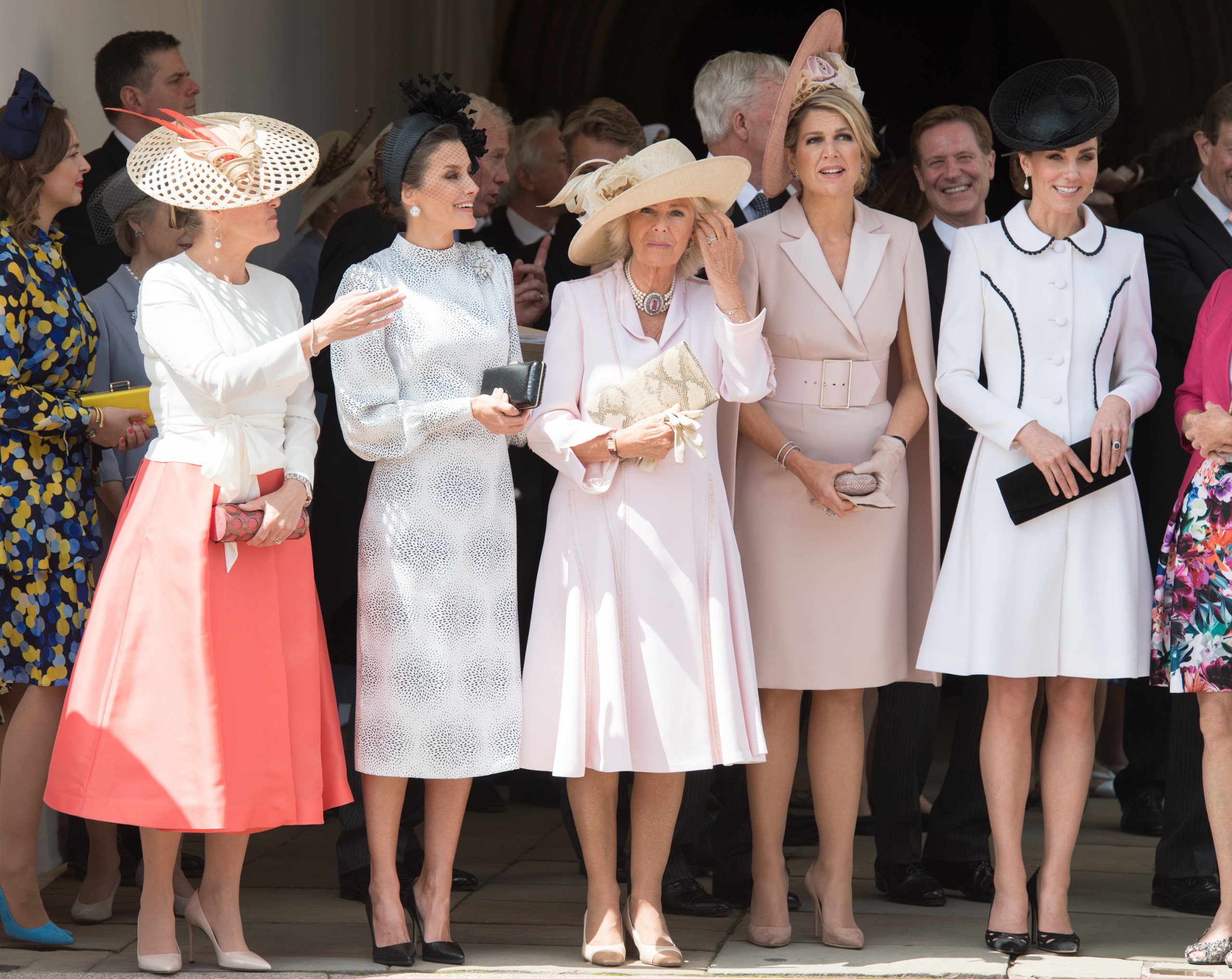 Queen Camilla and Princess Kate attend the Order of the Garter in 2019