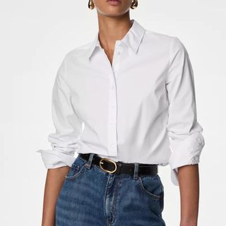 M&S crisp white shirt