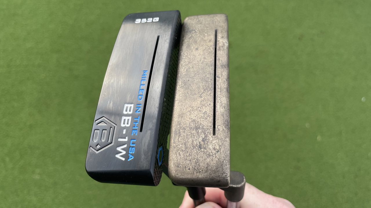Bettinardi BB1-W Putter next to an original Ping Anser