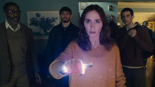 Colman Domingo, Tommy Martinez, Emily Blunt, and Josh O'Connor star in Disclosure Day.