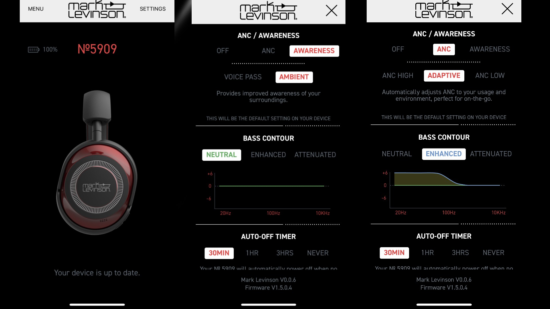 the mark levinson control app