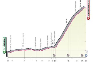 Profile of stage 20 of the 2023 Giro d'Italia