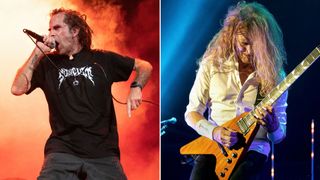 [L-R] Randy Blythe and Dave Mustaine