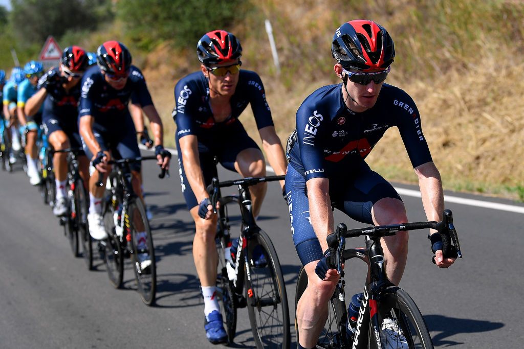 Ineos Grenadiers during stage 3 at Tirreno-Adriatico