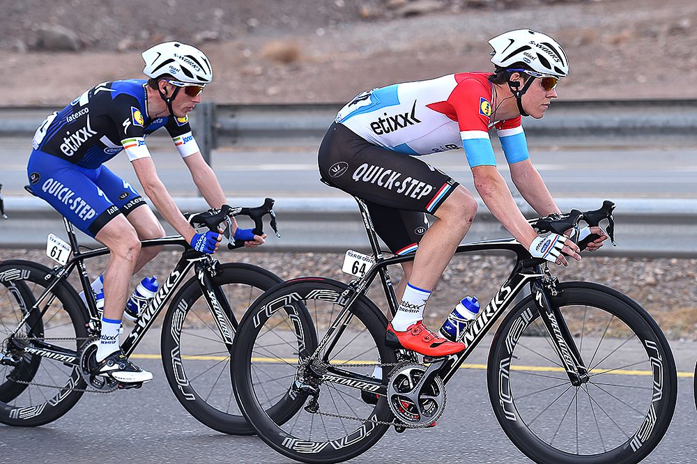 Stage winner Bob Jungels in action on the opening day in Oman.