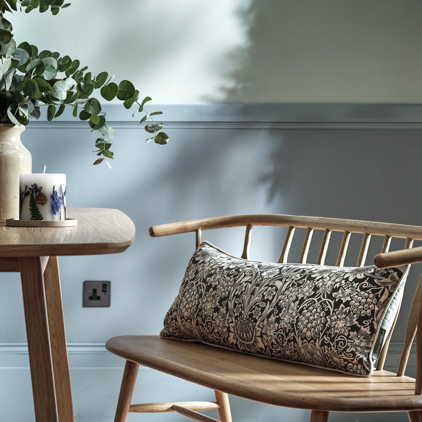 Habitat X Morris &amp;amp; Co. Sunflower Woodblock Bolster Cushion