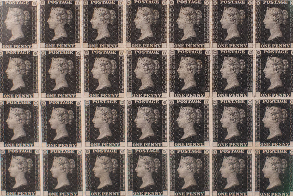 The first Penny Black stamp proof sheet