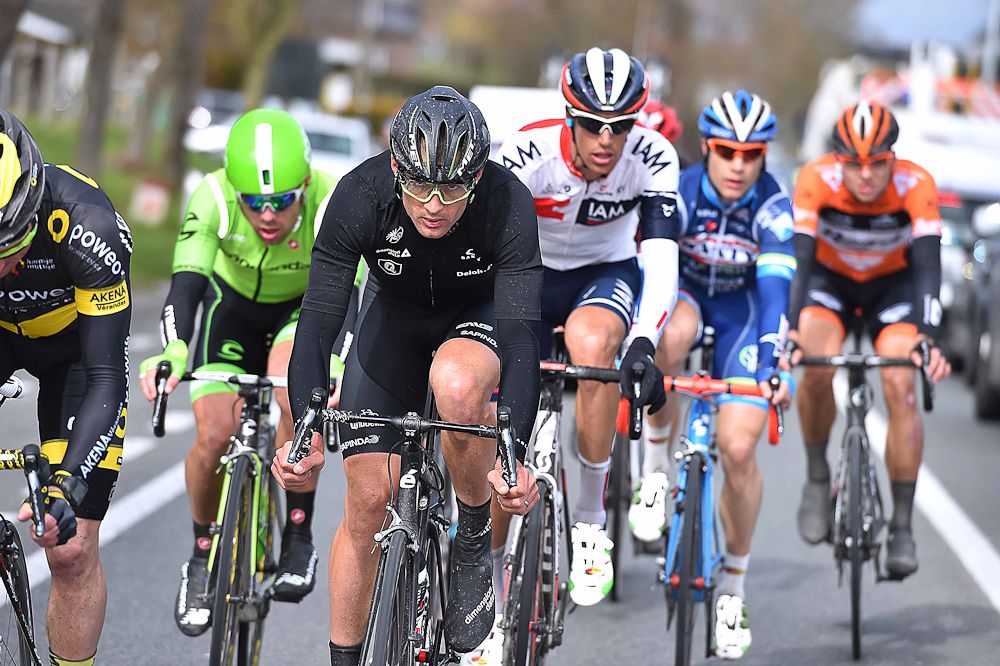 Jay Robert Thomson in the breakaway at E3 Harelbeke