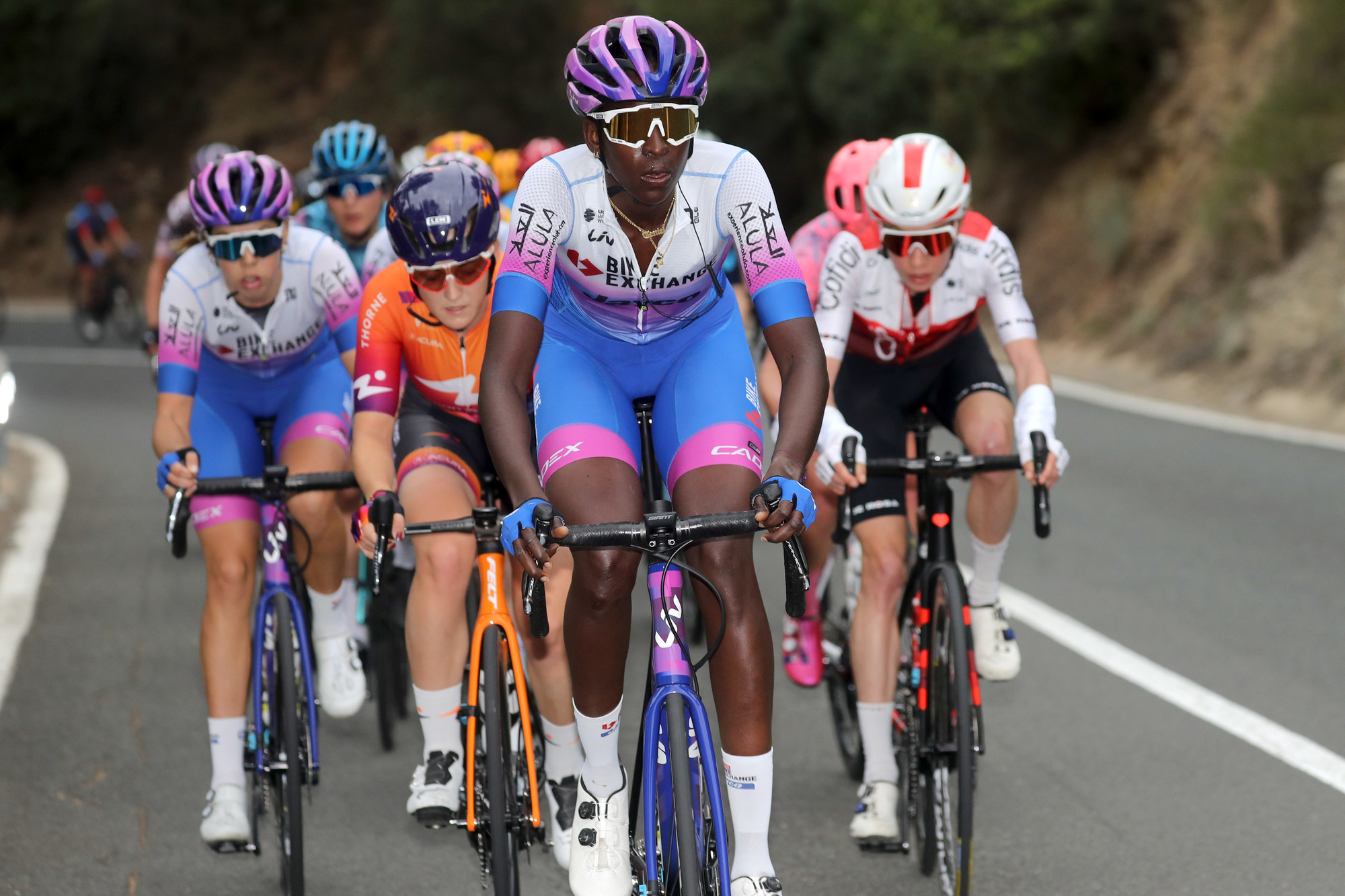 Volta Comunitat Valenciana Femines 2022 6th Edition 3rd stage Vila Real Vistabella del Maestrat 135 km 19022022 Teniel Campbell TTO Team BikeExchange Jayco photo GomezSprintCyclingAgency2022