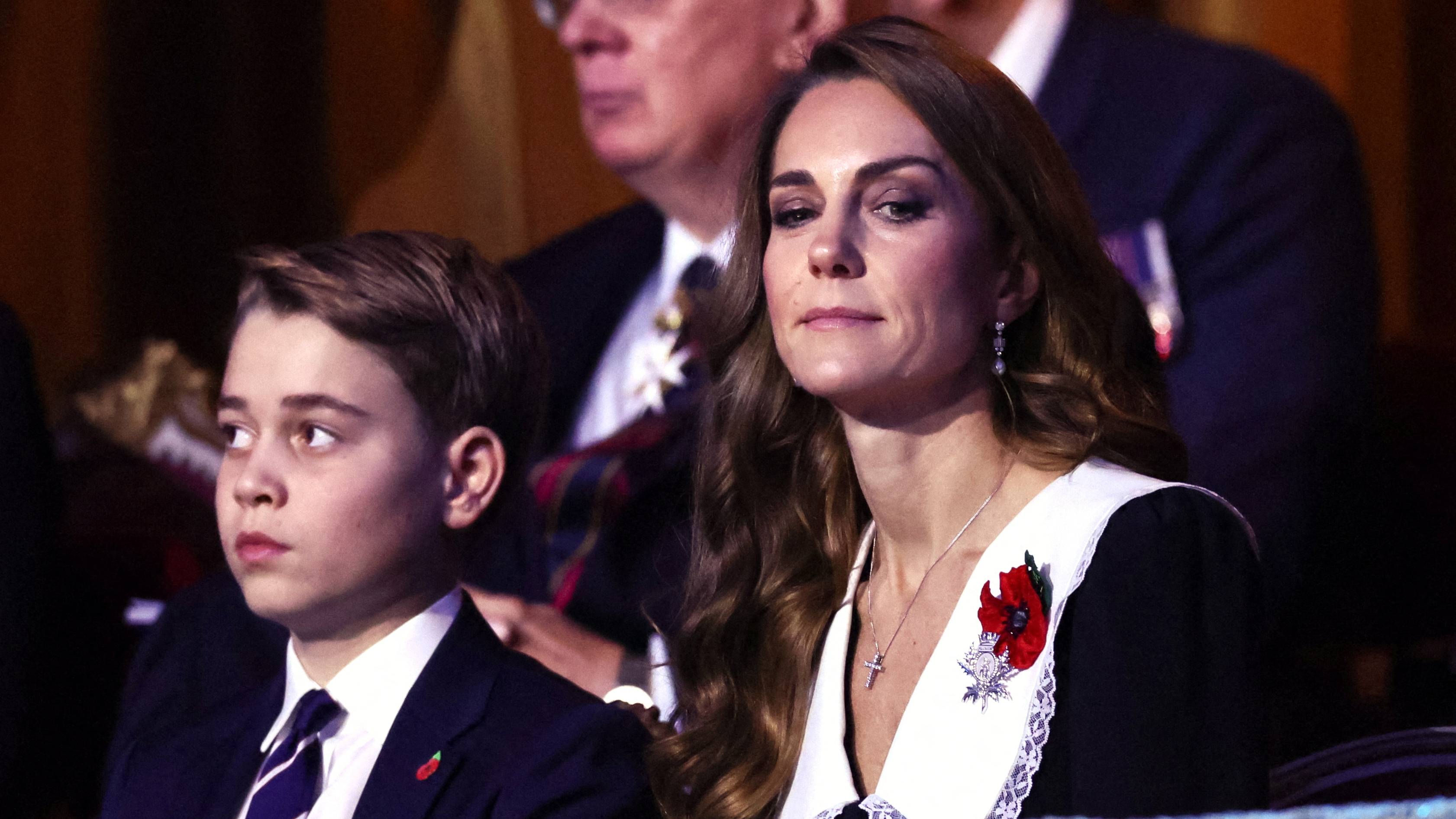 Prince George of Wales and Catherine, Princess of Wales attend The Royal British Legion Festival of Remembrance event