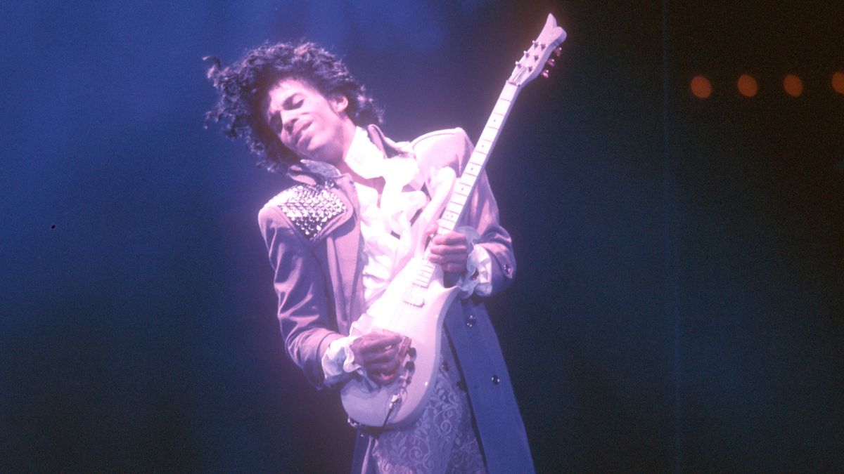 Prince performing live 