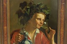 bacchus wine painting