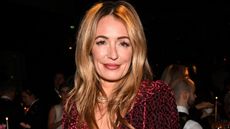 Cat Deeley in a festive red dress