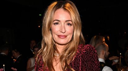 Cat Deeley in a festive red dress