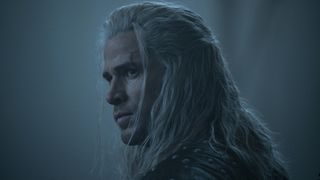 Liam Hemsworth's Geralt slowly turns to the camera in The Witcher season 4 on Netflix